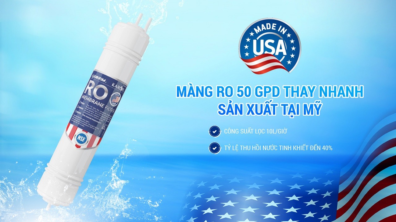 Máy lọc nước RO Karofi ERO80 PRO